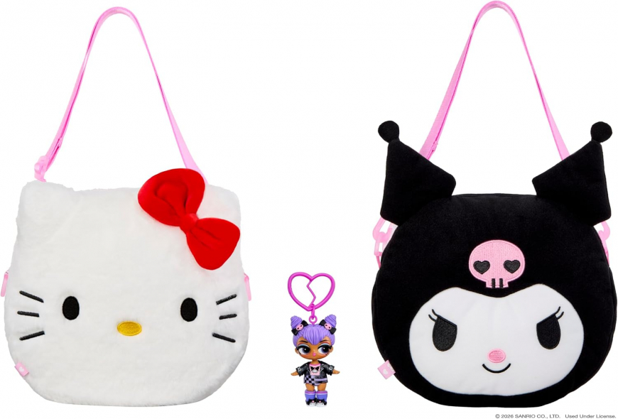 LOL Surprise Loves Hello Kitty and Friends Big Reversible Plush Kuromi