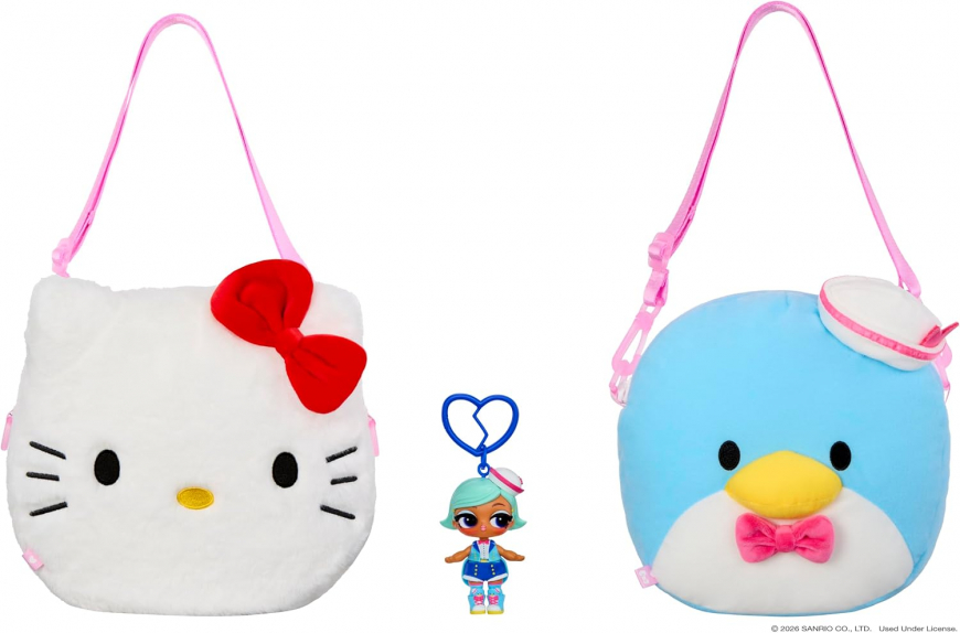 LOL Surprise Loves Hello Kitty and Friends Big Reversible Plush Tuxedosam