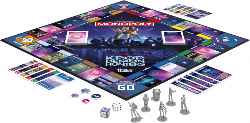 MONOPOLY KPop Demon Hunters trading game