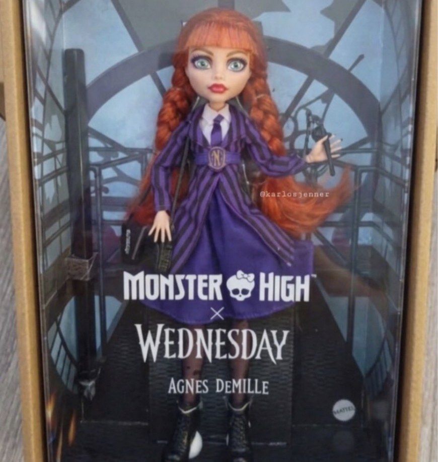 Monster High x Wednesday Agnes doll