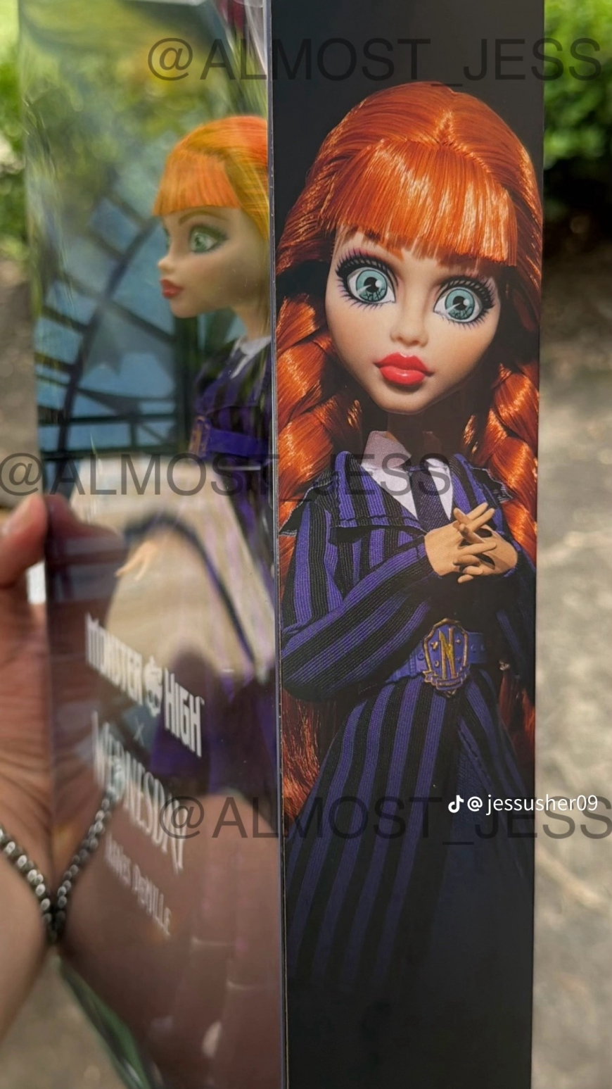Monster High x Wednesday Agnes doll irl photos