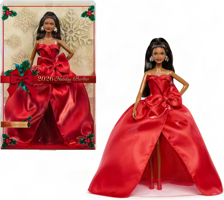 Barbie Signature 2026 Holiday Black hair doll