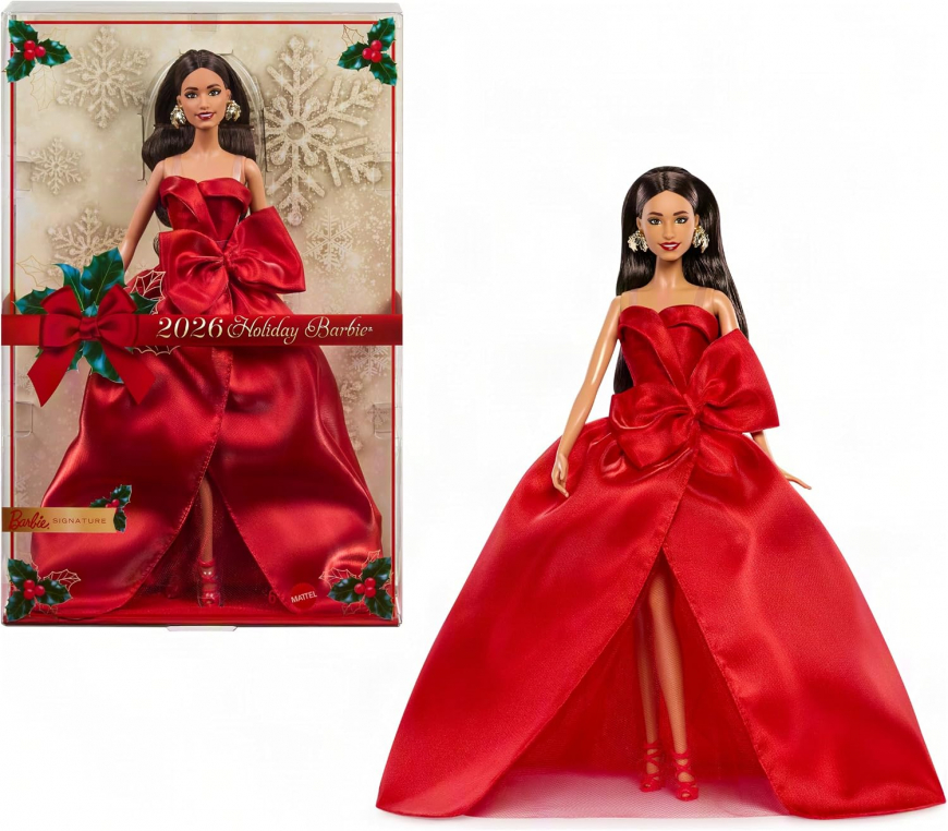 Barbie Signature 2026 Holiday Brown hair doll
