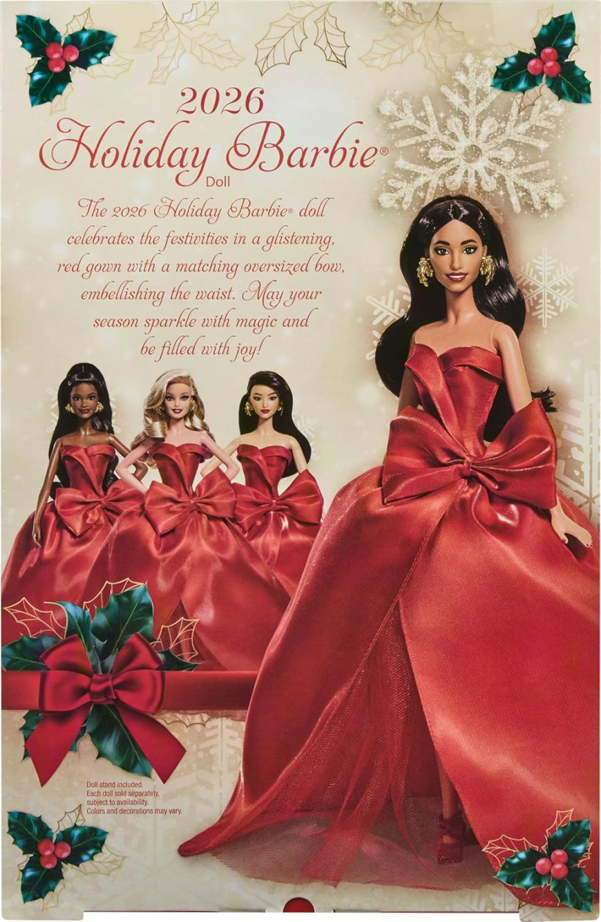 Barbie Signature 2026 Holiday Brown hair doll