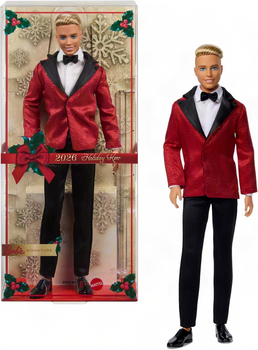 Barbie Signature 2026 Holiday Ken Blond doll