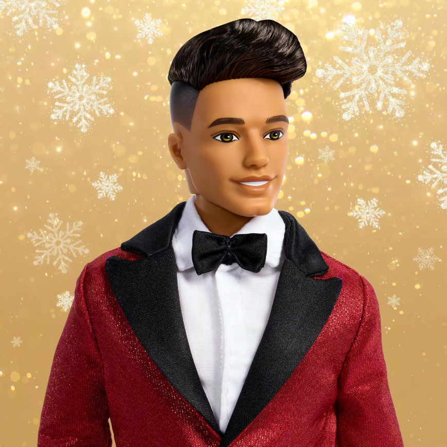 Barbie Signature 2026 Holiday Ken Dark hair doll JJX90