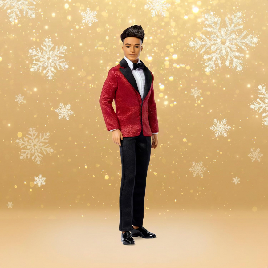 Barbie Signature 2026 Holiday Ken Dark hair doll JJX90