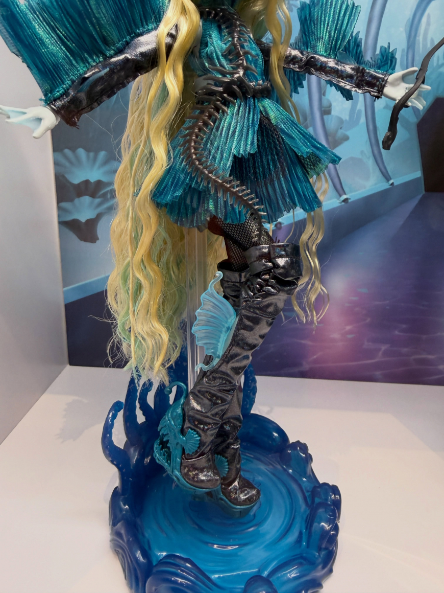 Monster High Skullector Ghouls Rule Lagoona Blue doll Comic Con 2026 in real life photos