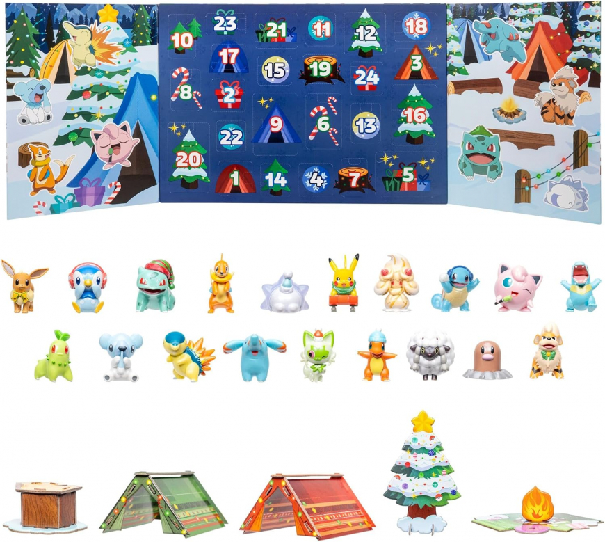 Pokemon Holiday Advent Calendar 2026 from Jazwares