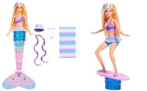 Barbie in a Mermaid Tale Adventure Swim and Surf mermaid doll