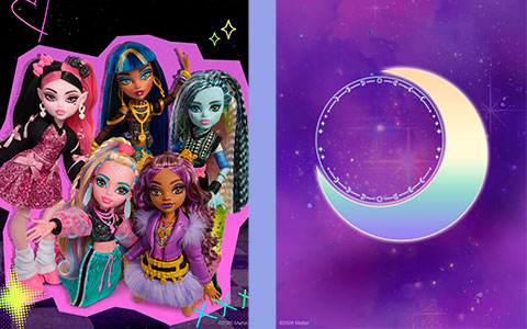 Monster High and Moonspell Magic mobile wallpapers