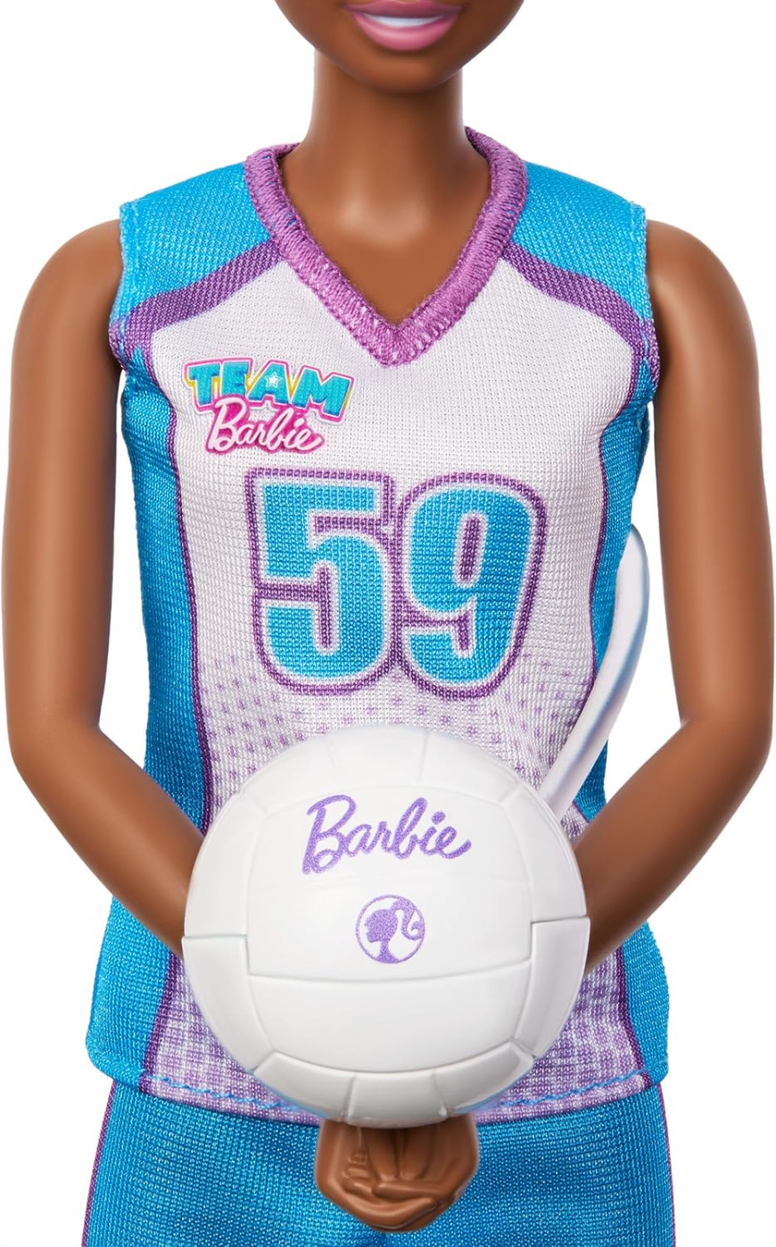 The Team Barbie Sports in Action Volleyball Player doll