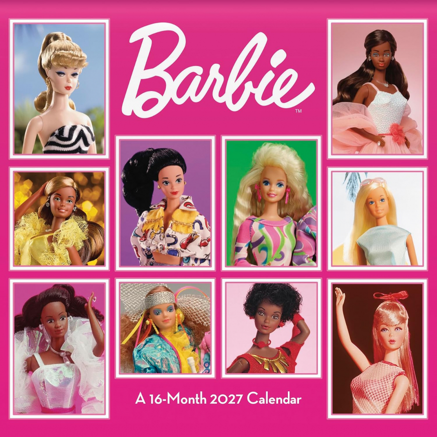 Barbie Vintage Dolls Wall Calendar 2027