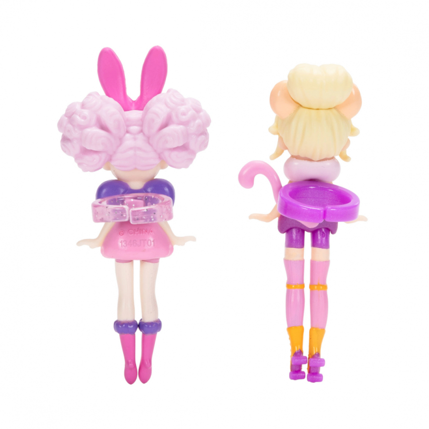 Ring Queens Wild Side 2-Pack Miniature Dolls Hunny Bunny & Mousette