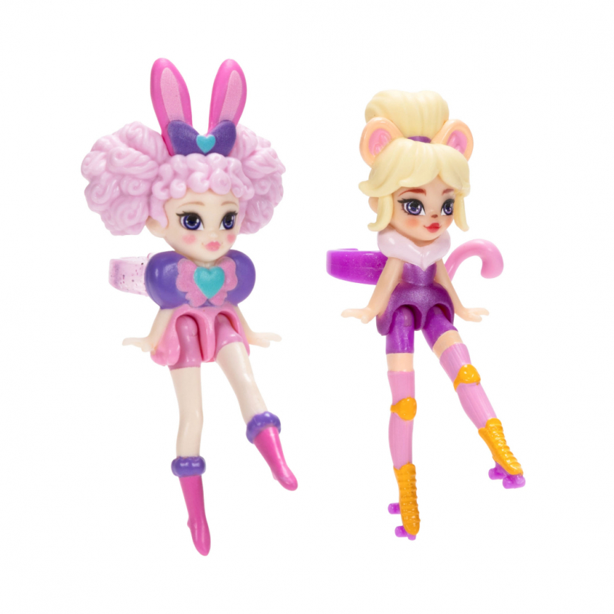 Ring Queens Wild Side 2-Pack Miniature Dolls Hunny Bunny & Mousette