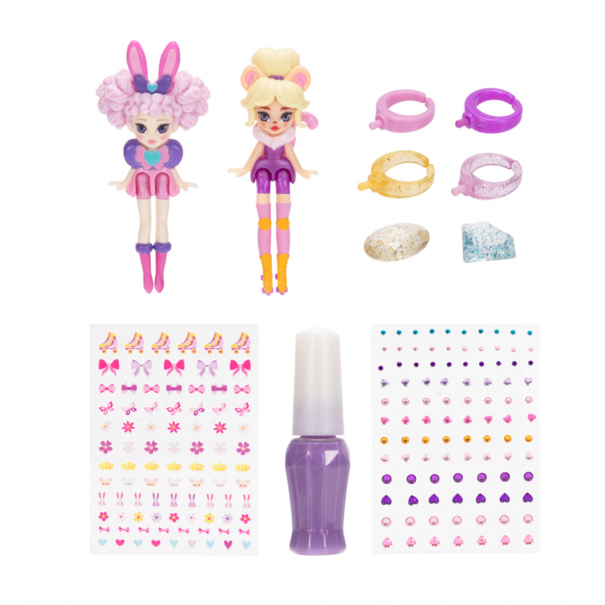 Ring Queens Wild Side 2-Pack Miniature Dolls Hunny Bunny & Mousette