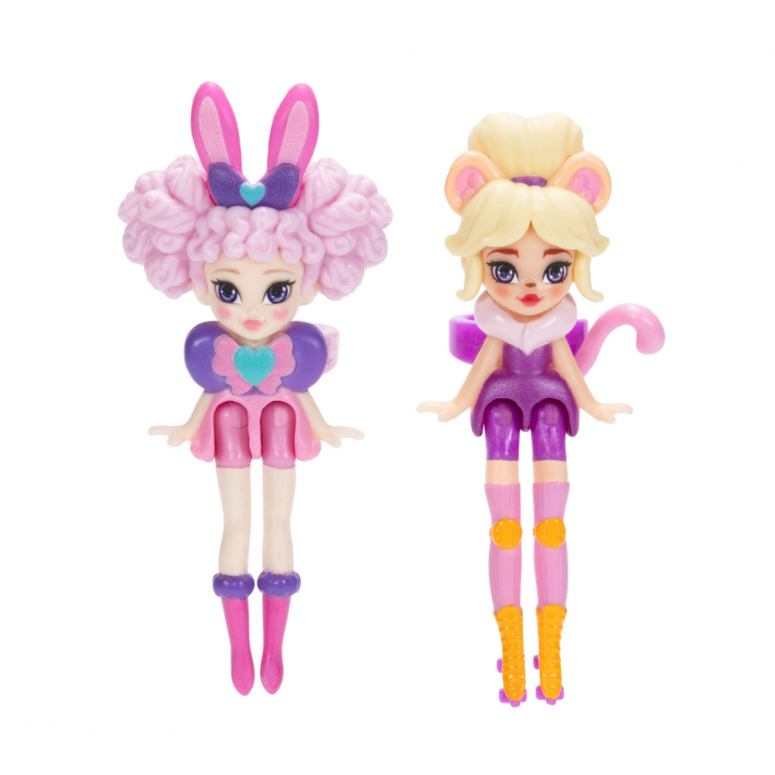 Ring Queens Wild Side 2-Pack Miniature Dolls Hunny Bunny & Mousette