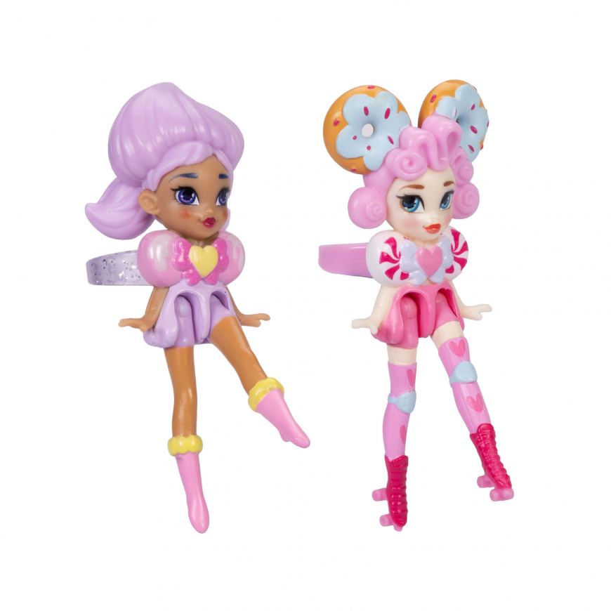 Ring Queens Foodie 2-Pack Miniature Dolls Sugar Pop & Confetti Glaze