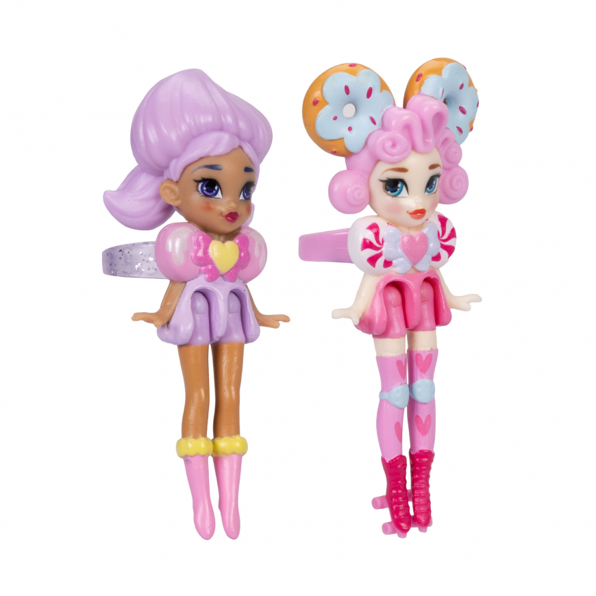 Ring Queens Foodie 2-Pack Miniature Dolls Sugar Pop & Confetti Glaze
