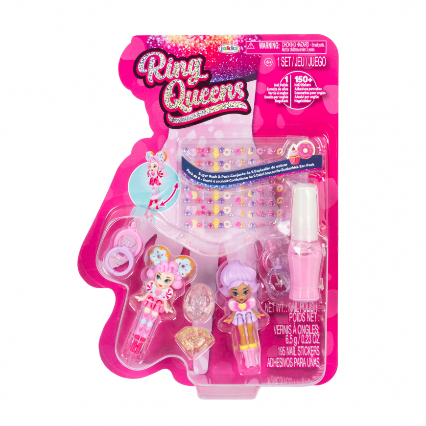 Ring Queens Foodie 2-Pack Miniature Dolls Sugar Pop & Confetti Glaze