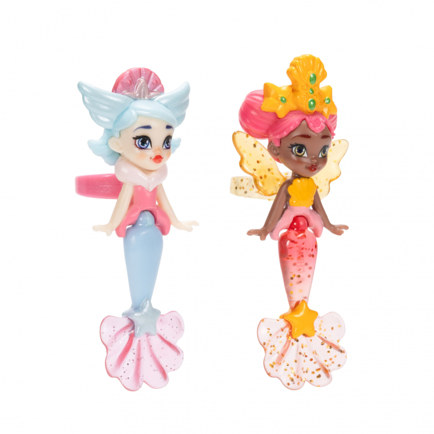 Ring Queens Fanta-Sea 2-Pack Miniature Dolls Marigold & Starlight Mermaid
