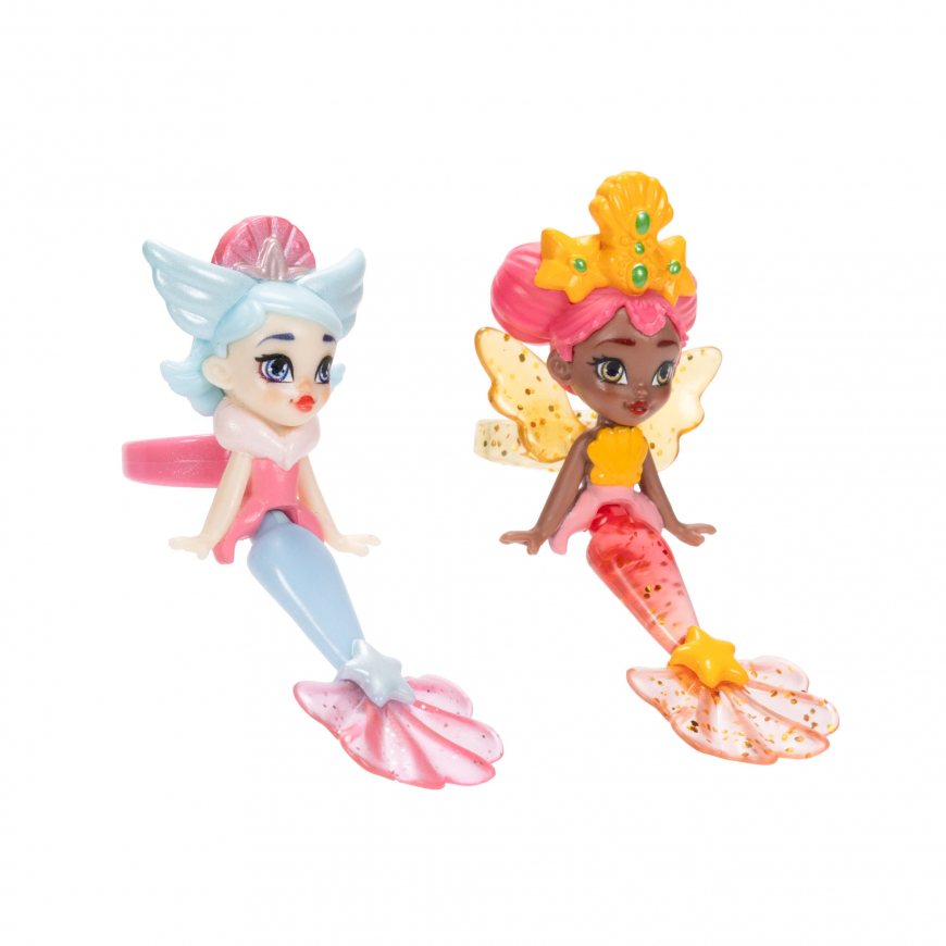 Ring Queens Fanta-Sea 2-Pack Miniature Dolls Marigold & Starlight Mermaid