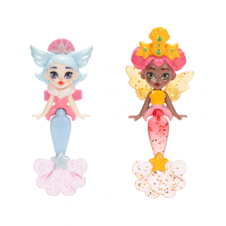 Ring Queens Fanta-Sea 2-Pack Miniature Dolls Marigold & Starlight Mermaid