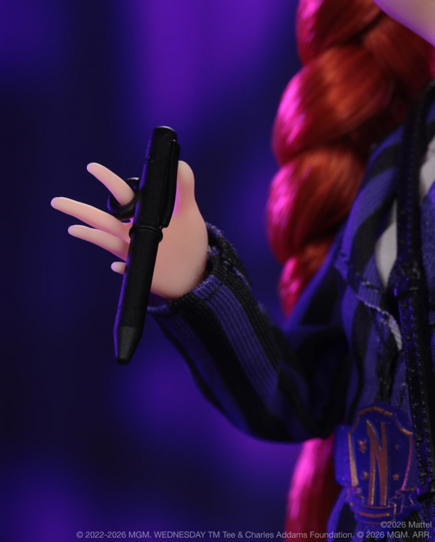 Monster High x Wednesday Agnes doll details