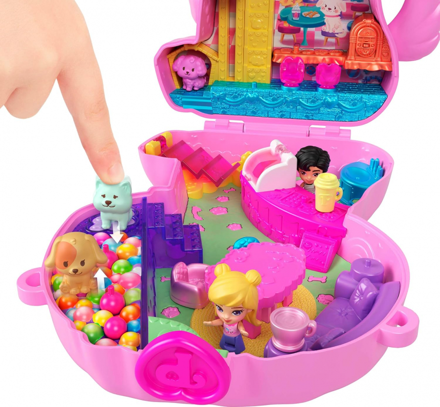 Polly Pocket Café Pup Purse Playset
