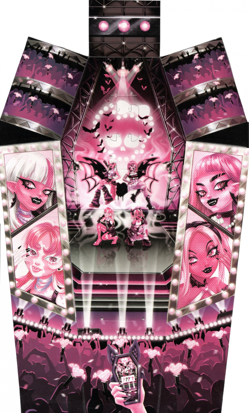 Closer look at Vamp Pink (from Buried Secrets Concert Lurks Draculaura doll)