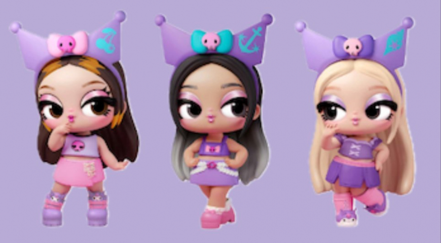 LOL Surprise Kuromi x KATSEYE dolls art