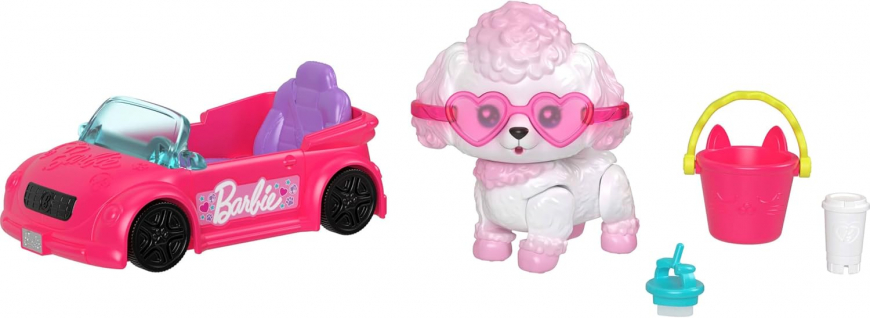 Barbie Dream Squad Pet Poodle And Convertible