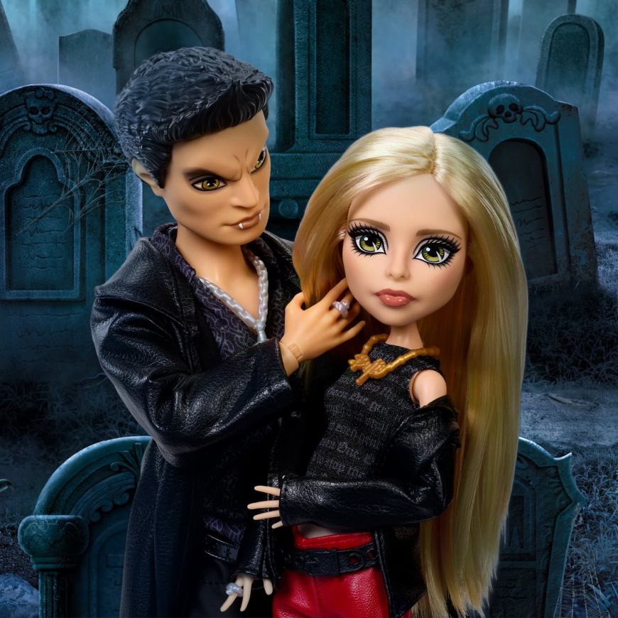 Monster High Skullector Buffy The Vampire Slayer Dolls Buffy and Angel Doll 2-Pack