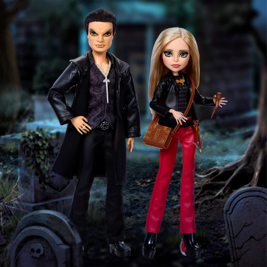Monster High Skullector Buffy The Vampire Slayer Dolls Buffy and Angel Doll 2-Pack