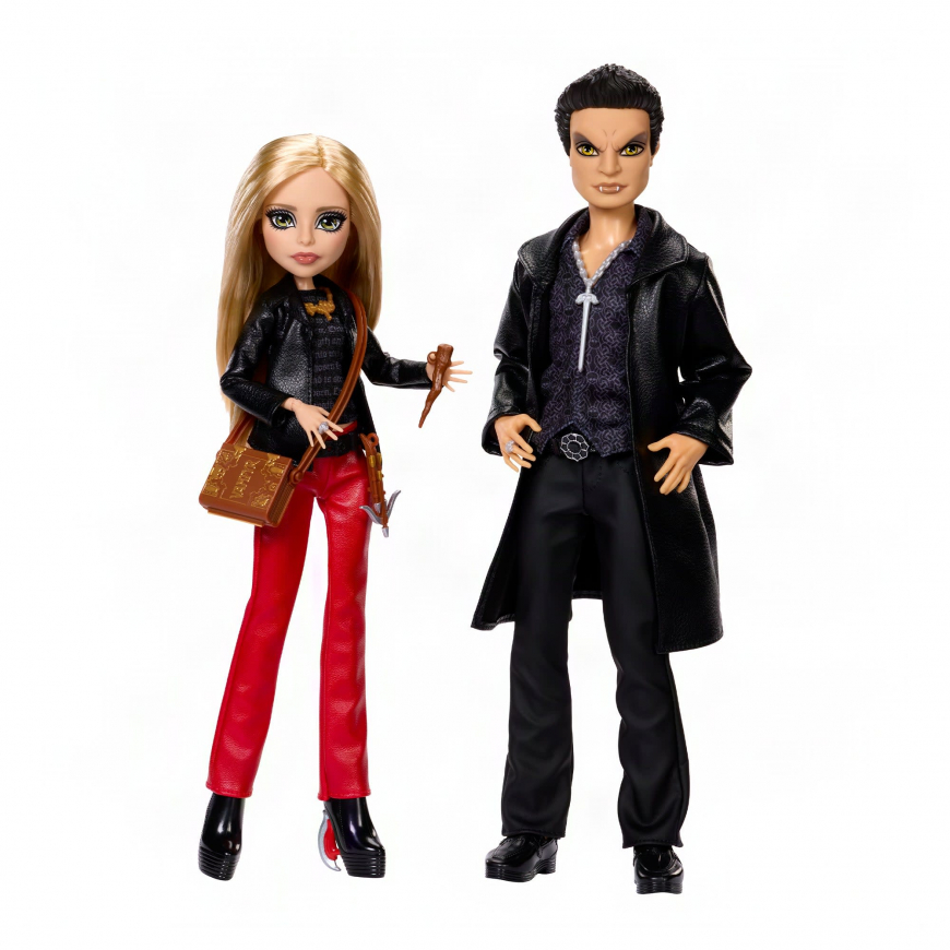 Monster High Skullector Buffy The Vampire Slayer Dolls Buffy and Angel Doll 2-Pack