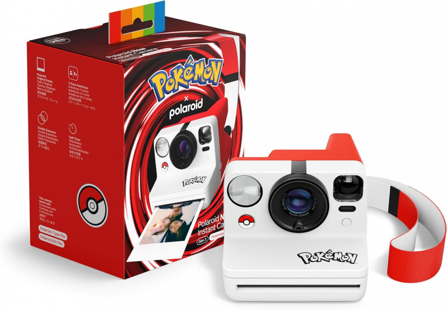 Polaroid Now Gen3 Instant Camera - Poké ball Edition
