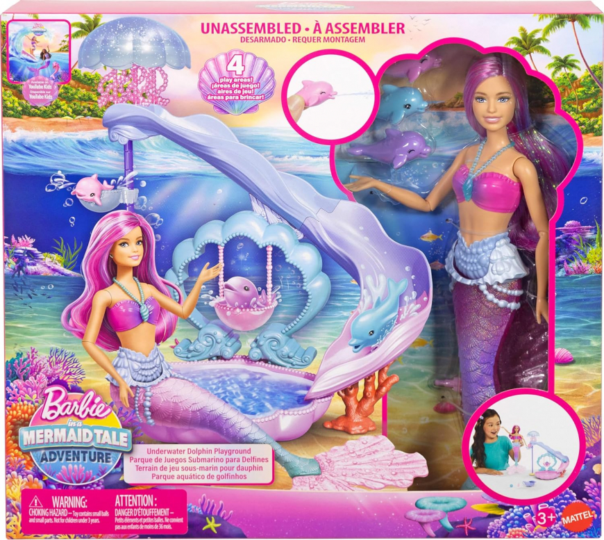Barbie in a Mermaid Tale Adventure Underwater Dolphin Playground