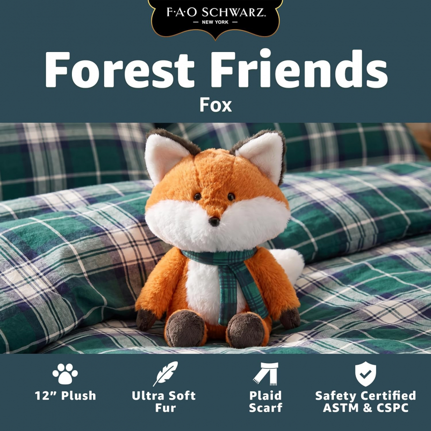 FAO Schwarz 12” Forest Friends Fox Plush
