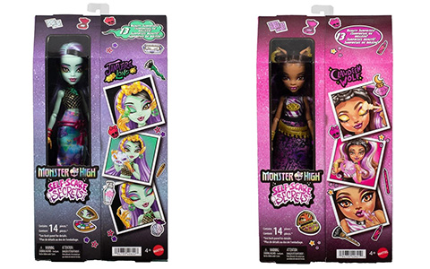 Monster High Self-Scare Secrets series 3 dolls: Jinafire Long, Lagoona Blue and Clawdeen Wolf