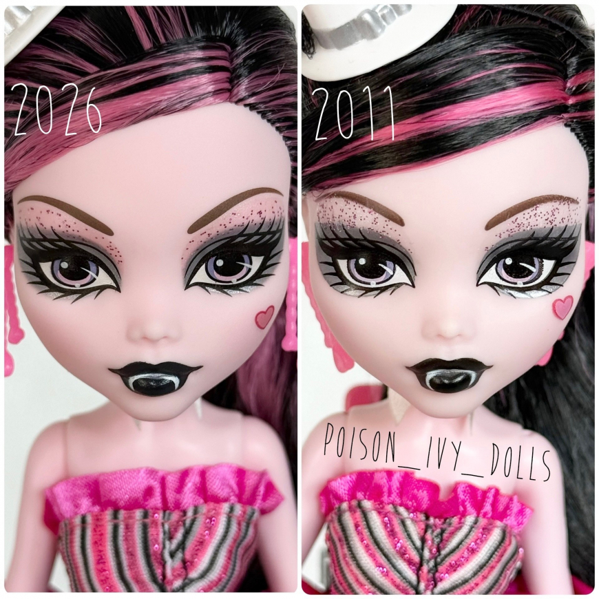 Monster High Boo-riginal Creeproduction Dawn of the Dance dolls 2026 vs 2010