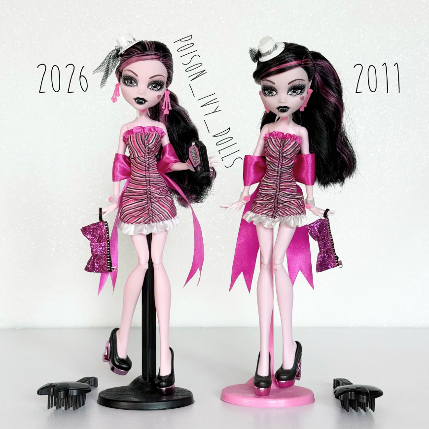 Monster High Boo-riginal Creeproduction Dawn of the Dance dolls 2026 vs 2010