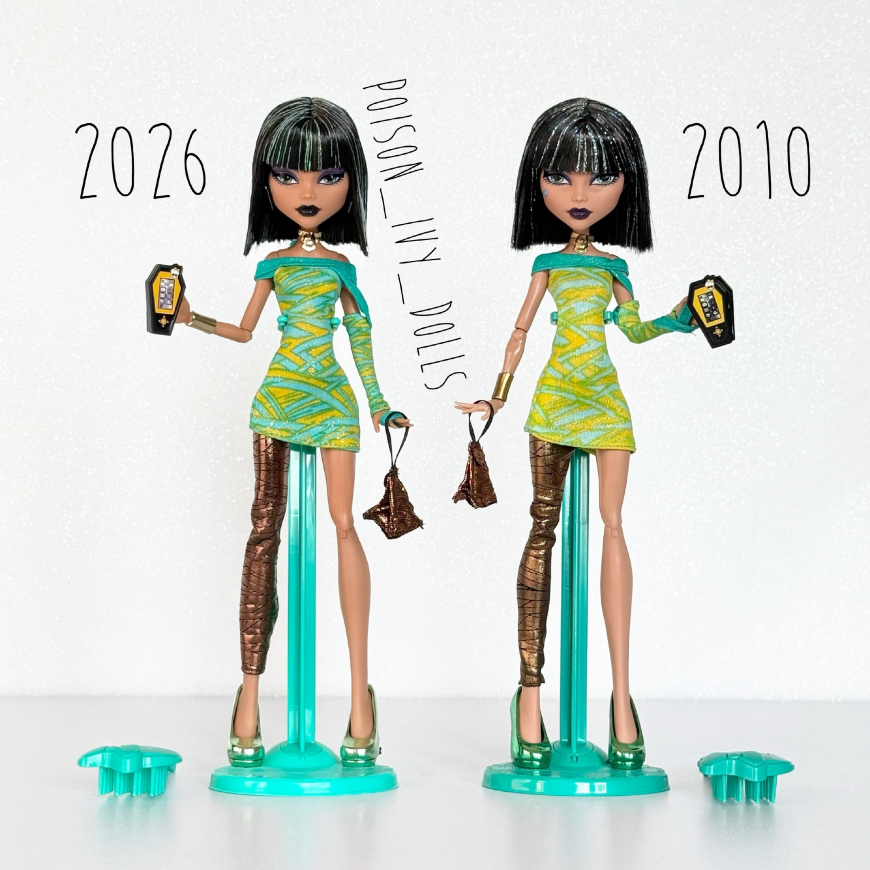 Monster High Boo-riginal Creeproduction Dawn of the Dance dolls 2026 vs 2010