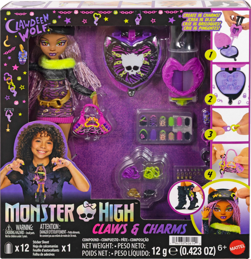 Monster High Claws and Charms Clawdeen Wolf doll