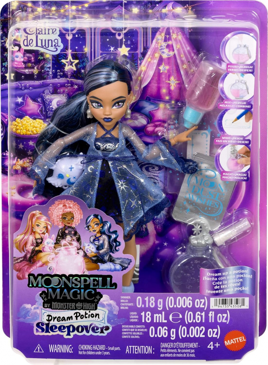 Moonspell Magic Dream Potion Sleepover Clair de Luna doll