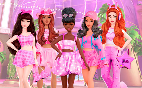 Barbie DreamStyle x Roblox game and real fashion packs
