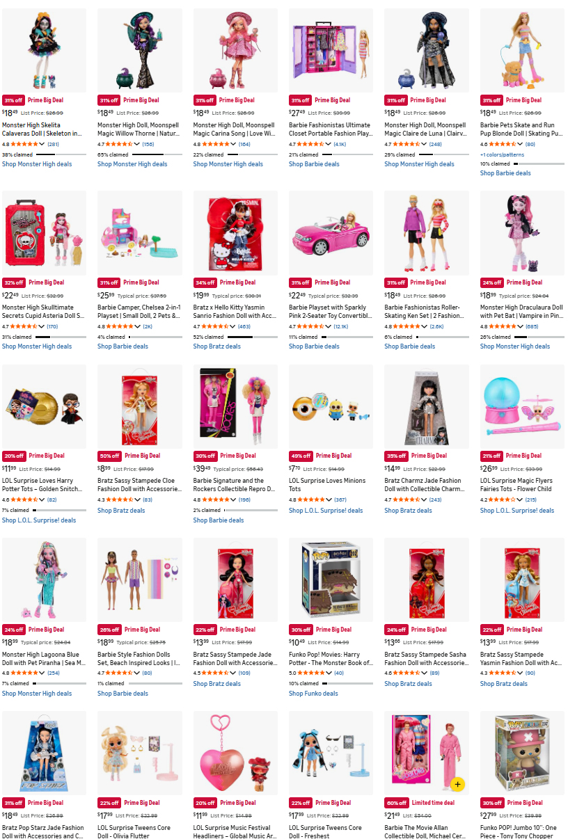 Prime Day Deals on dolls