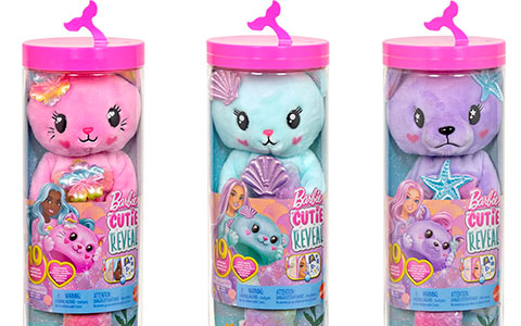 Barbie Cutie Reveal Sea Magic series dolls