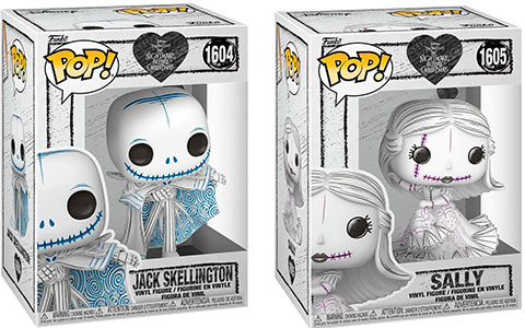 Jack Skellington and Sally Sketched Funko Pop! Disney: TNBC Valentines figures