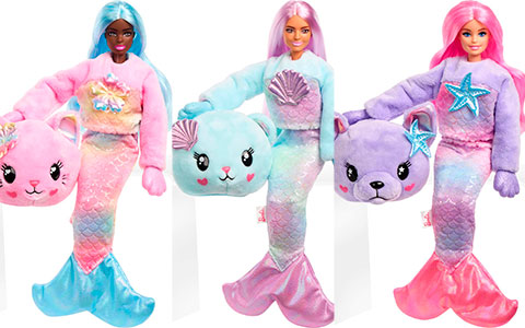 Barbie Cutie Reveal Sea Magic series dolls