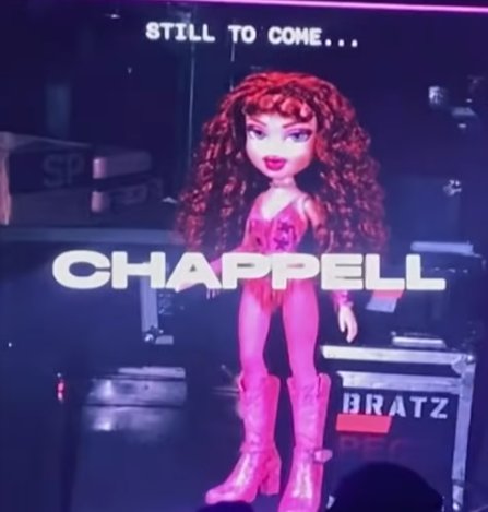 Bratz Celebrity dolls:  Bratz x Lisa,  Bratz x Rosalia and  Bratz x Chappel